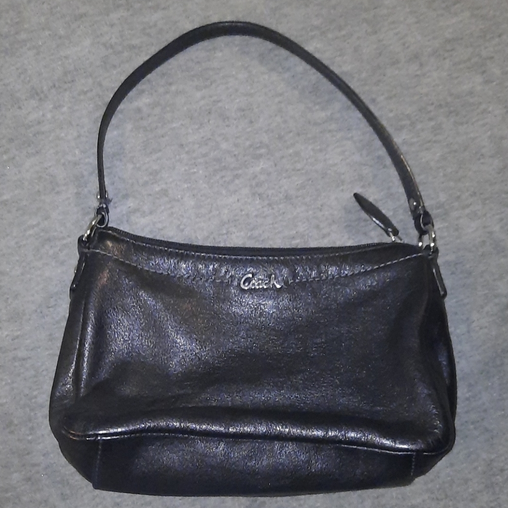 Black vintage coach handbag